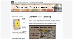 Desktop Screenshot of guardianservicewarecollectors.com