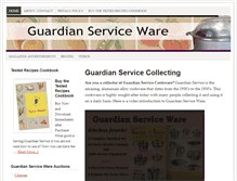 Tablet Screenshot of guardianservicewarecollectors.com